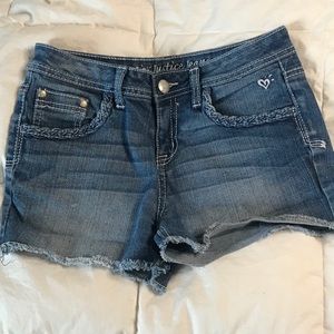 Low Rise Denim Shorts